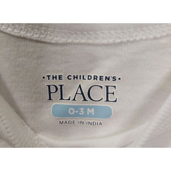 New White Baby Long Sleeve Onsie/Bodysuit  0-3 Months Christmas Elf - Picture 3 of 4